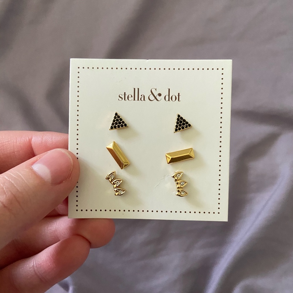 Stella & Dot Earring Trio Set - brand new